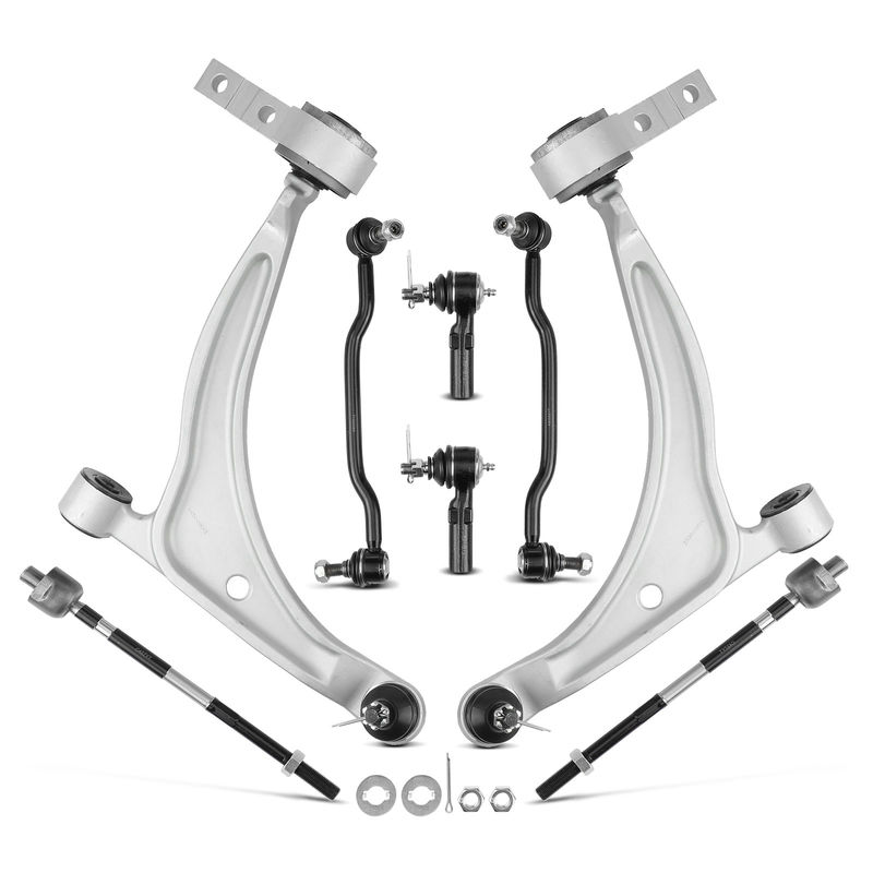 8x Front Control Arm & Stabilizer Bar Link &Tie Rod End for Nissan Altima Maxima
