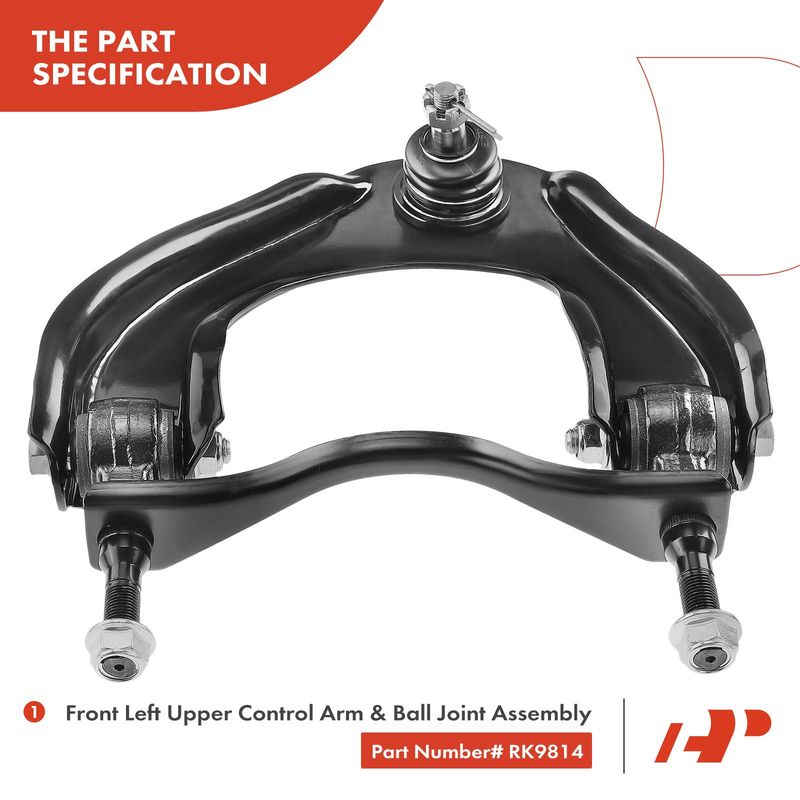 Front Left Upper Control Arm & Ball Joint Assembly for Honda Civic CRX 1988-1991