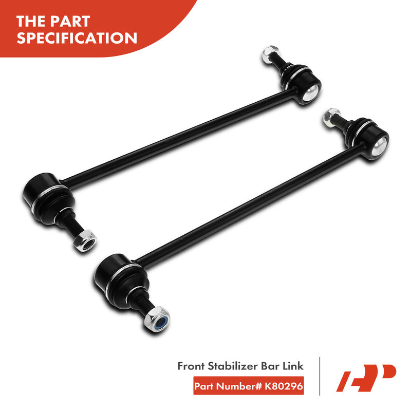 2x Front Stabilizer Bar Links for Honda Fit 2007-2008 L4 1.5L