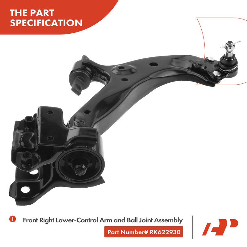 Front Right Lower Control Arm & Ball Joint Assembly for Honda CR-V 2012-2014