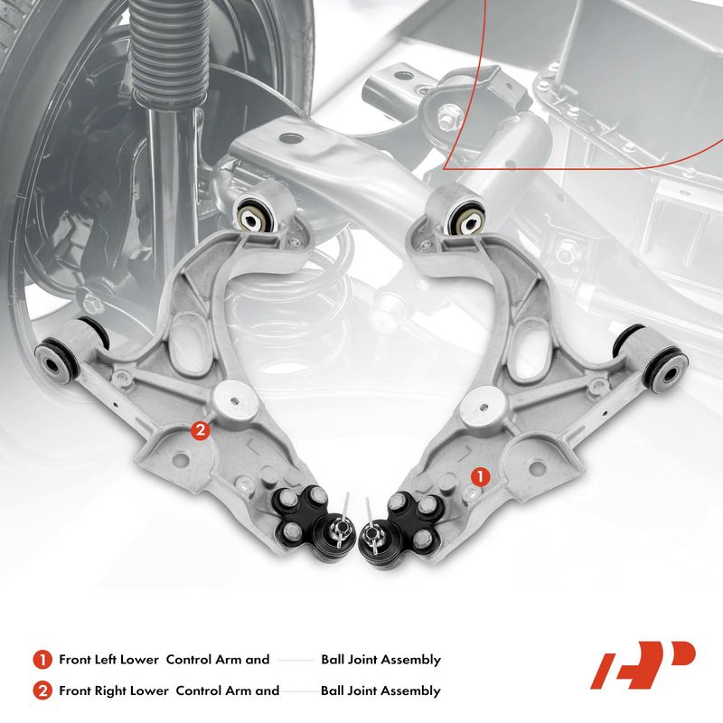 2x Front Lower Control Arm & Ball Joint Assembly for Pontiac Bonneville 00-05