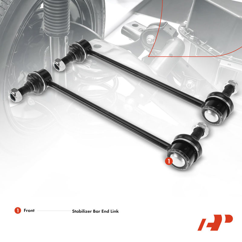 2x Front Stabilizer Bar End Links for Saab 9-5 Saturn L100 L200 L300 LS LS1 LS2