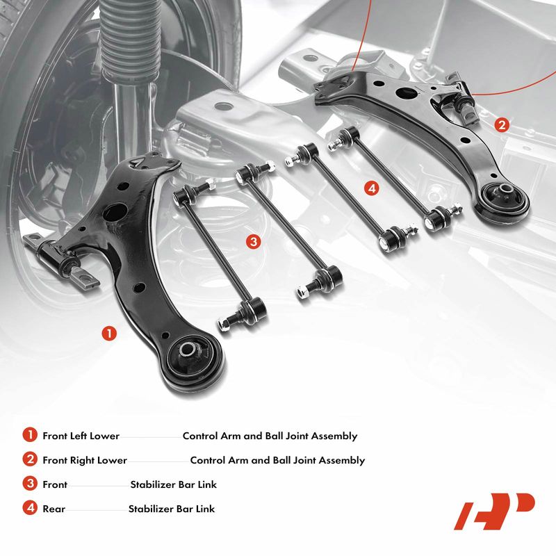 6x Front & Rear Control Arm Stabilizer Bar Link for Toyota Camry Solara Lexus