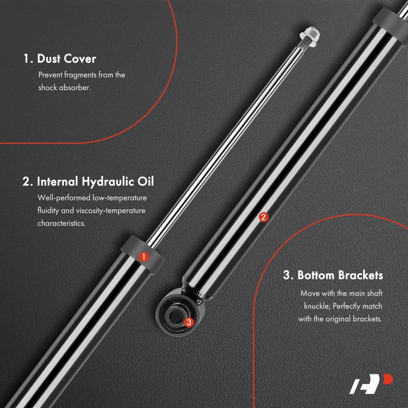 2x Rear Shock Absorber for Volvo VHD 2001-2017 VNM WG Mack Granite MRU