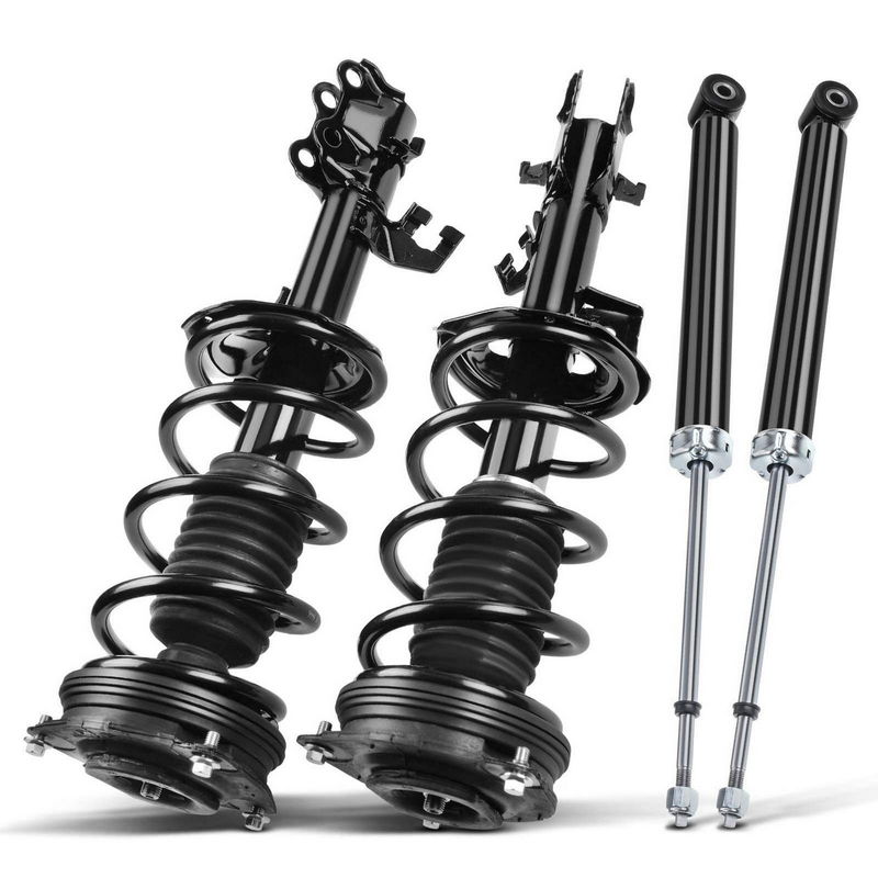 4x Front & Rear Complete Strut & Coil Spring Assembly for Nissan Versa 2007-2012