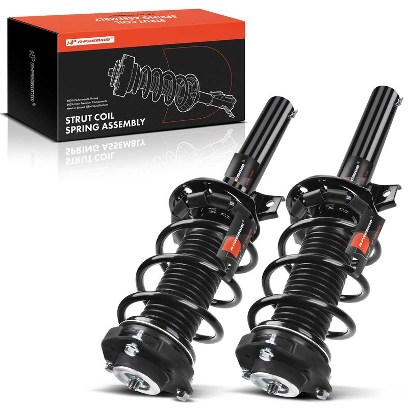 2x Front Complete Strut & Coil Spring Assembly for VW Tiguan 09-17 Tiguan Limited