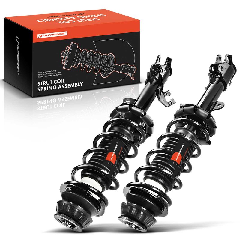 2x Front Complete Strut & Coil Spring Assembly for Nissan Versa 2012-2019 L4 1.6L