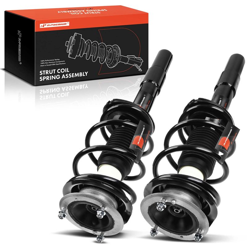 2x Front Complete Strut & Coil Spring Assembly for BMW E60 530i 525i 528i 535i