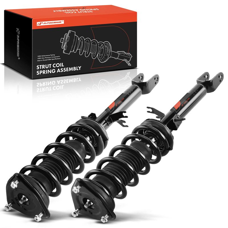 2x Front Complete Strut & Coil Spring Assembly for Infiniti M35 2006-2007 RWD