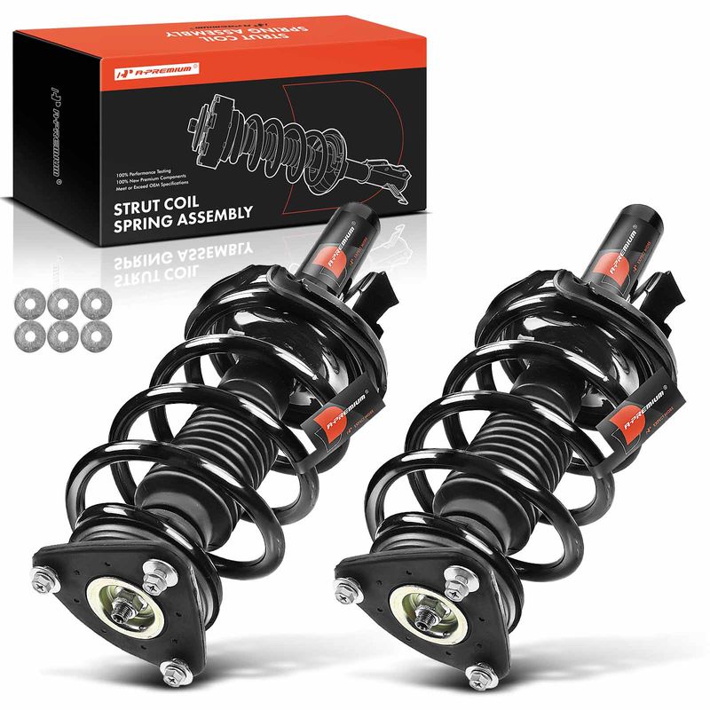2x Front Complete Strut & Coil Spring Assembly for Volvo C30 07-13 C70 S40 V50
