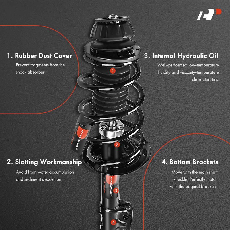 2x Front Complete Strut & Coil Spring Assembly for Scion xD 2008-2010 Hatchback