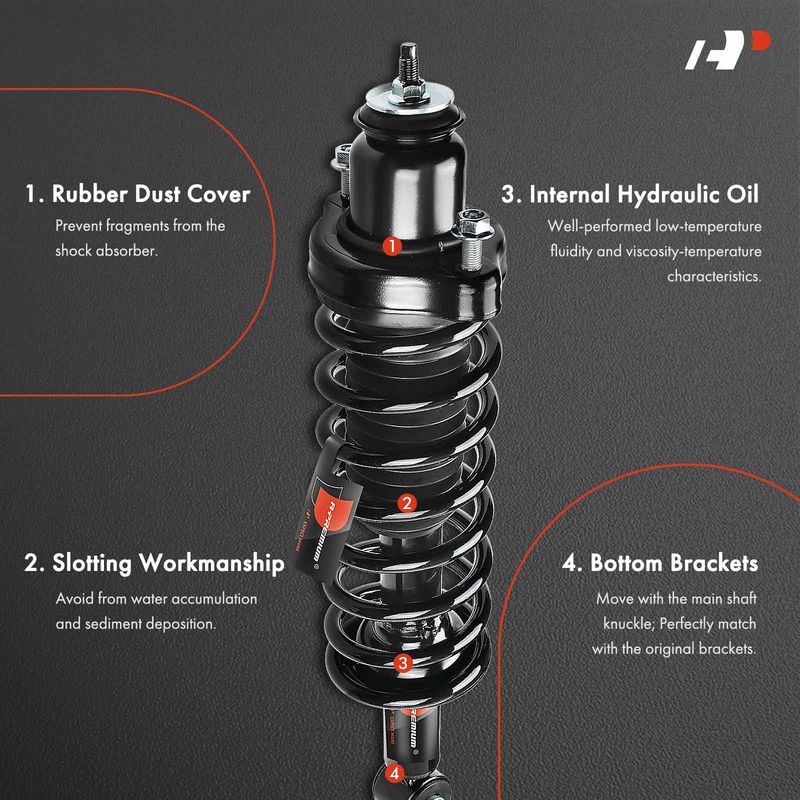 2x Rear Complete Strut & Coil Spring Assembly for Mitsubishi Lancer DE ES 2.0L