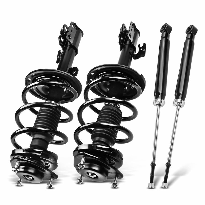 4x Front & Rear Complete Strut & Coil Spring Assembly for Toyota Sienna 2011-2014 FWD