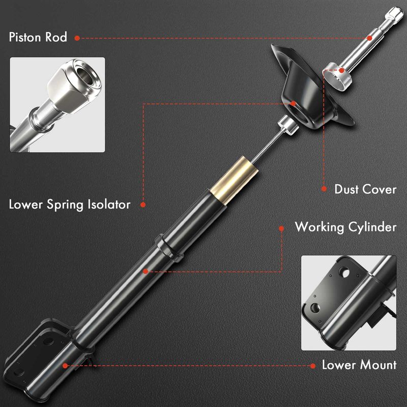 2x Rear Shock Absorber for Mazda RX-8 2004 2005 2006 2007 2008 1.3L