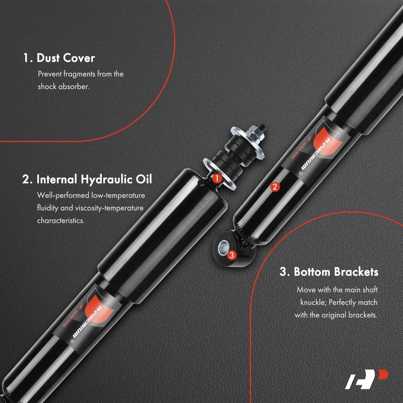 2x Front Shock Absorber Strut for Nissan Frontier 98-01 D21 86-94 Chevrolet LUV