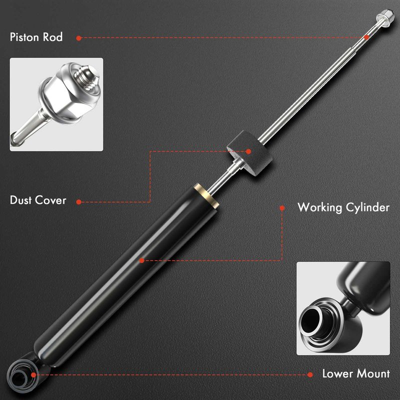 2x Rear Shock Absorber for Audi TT Base Model 2000-2006 L4 1.8L