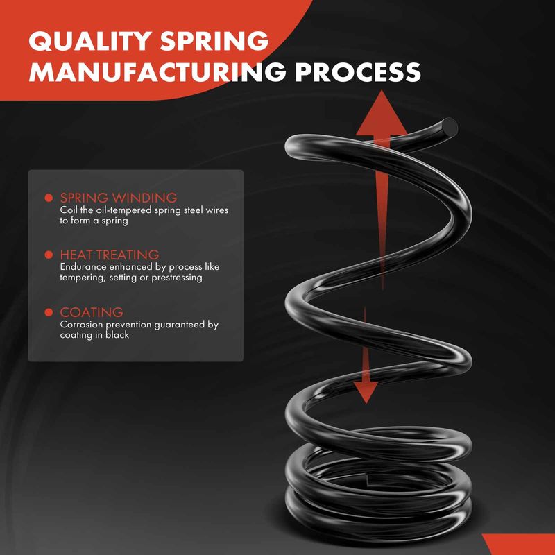 2x Front Coil Springs for Chevrolet Chevelle 1969-1972 Olds Cutlass Pontiac GTO