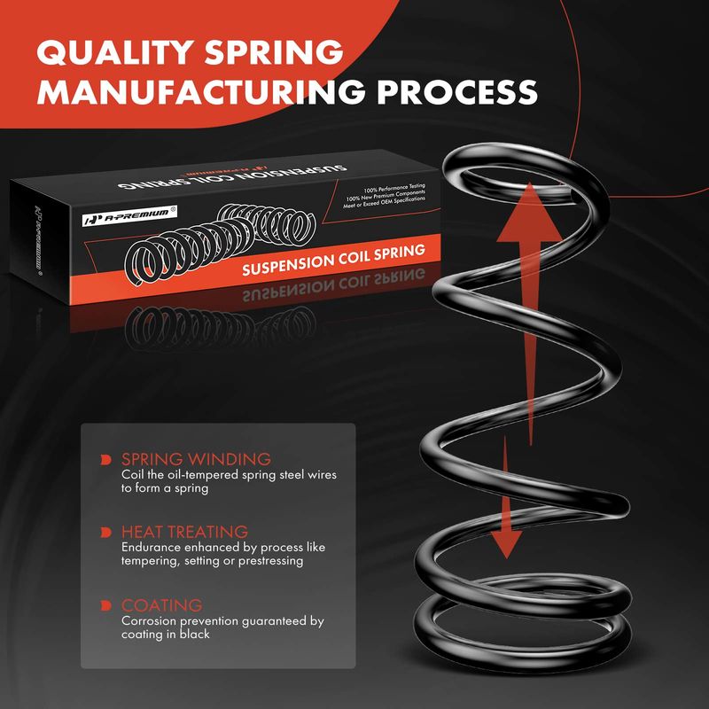 2x Rear Suspension Coil Springs for Chevrolet HHR 2006-2011 Saturn Ion 2004-2007