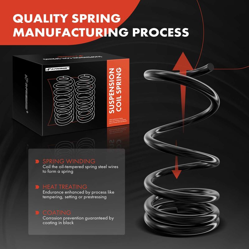 2x Front Suspension Coil Springs for Chevy Express GMC Savana 2500 3500 03-16