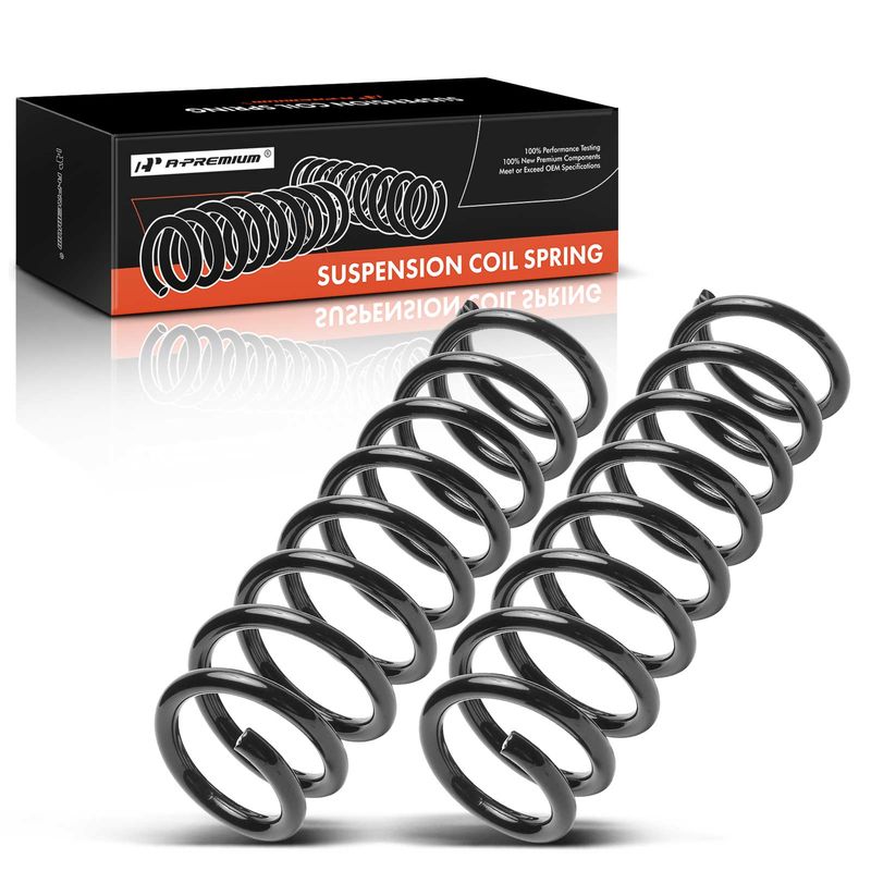 2x Front Coil Springs for Jaguar S-Type 2000-2002 3.0L 4.0L
