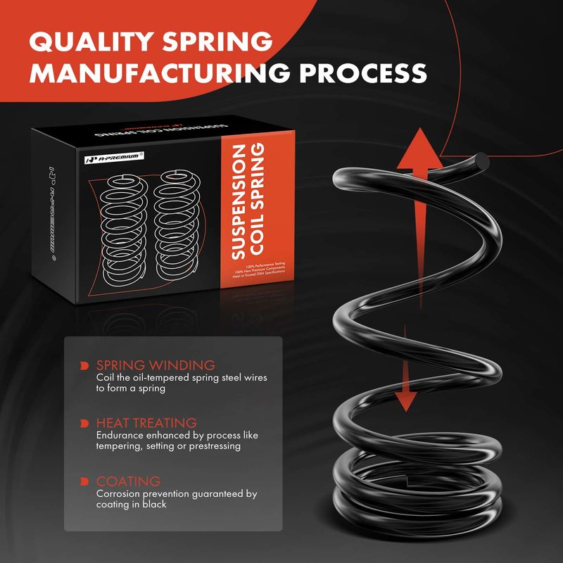 2x Rear Left & Right Coil Spring for Chevrolet Malibu Pontiac G6 Saturn Aura