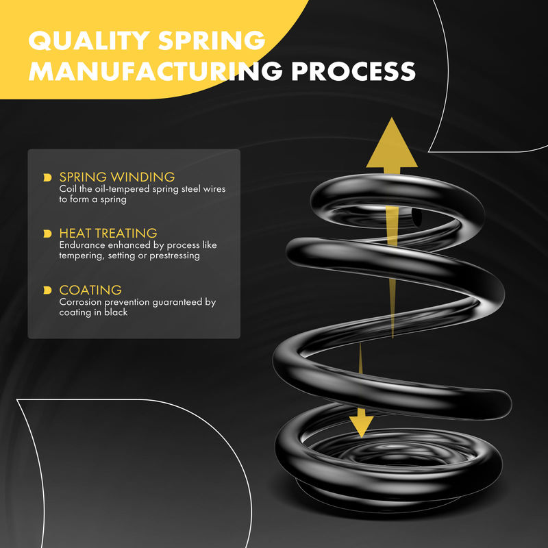 2x Front Suspension Coil Springs for Audi A4 Quattro 1997-2001 VW Passat B5