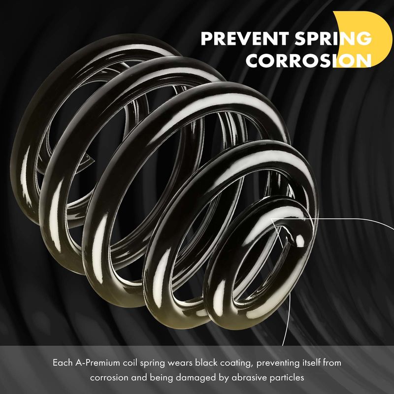 2x Front Suspension Coil Springs for Audi A4 Quattro 1997-2001 VW Passat B5