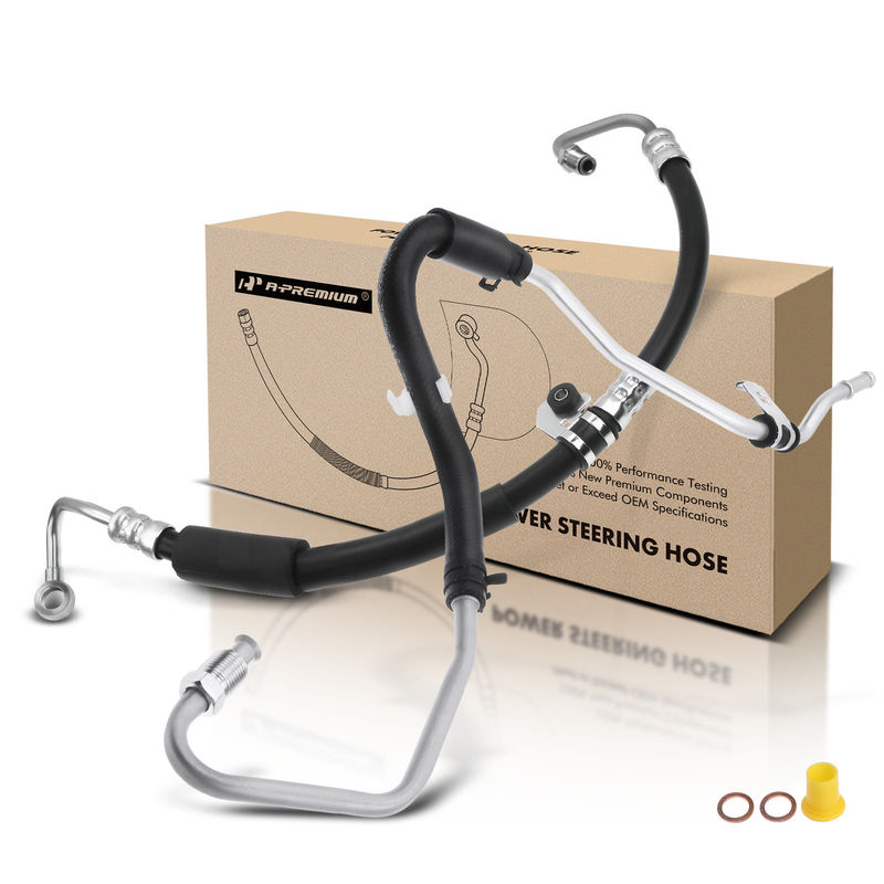 2x Power Steering Pressure & Return Line Hose Assembly for Toyota RAV4 1996-1998