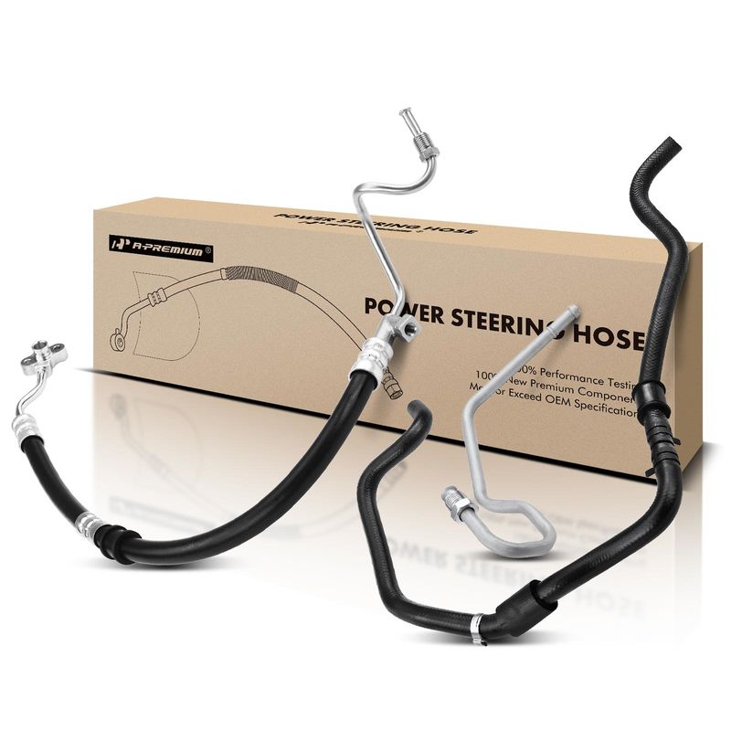 2x Power Steering Pressure & Return Line Hose Assembly for Honda Civic 2001-2005