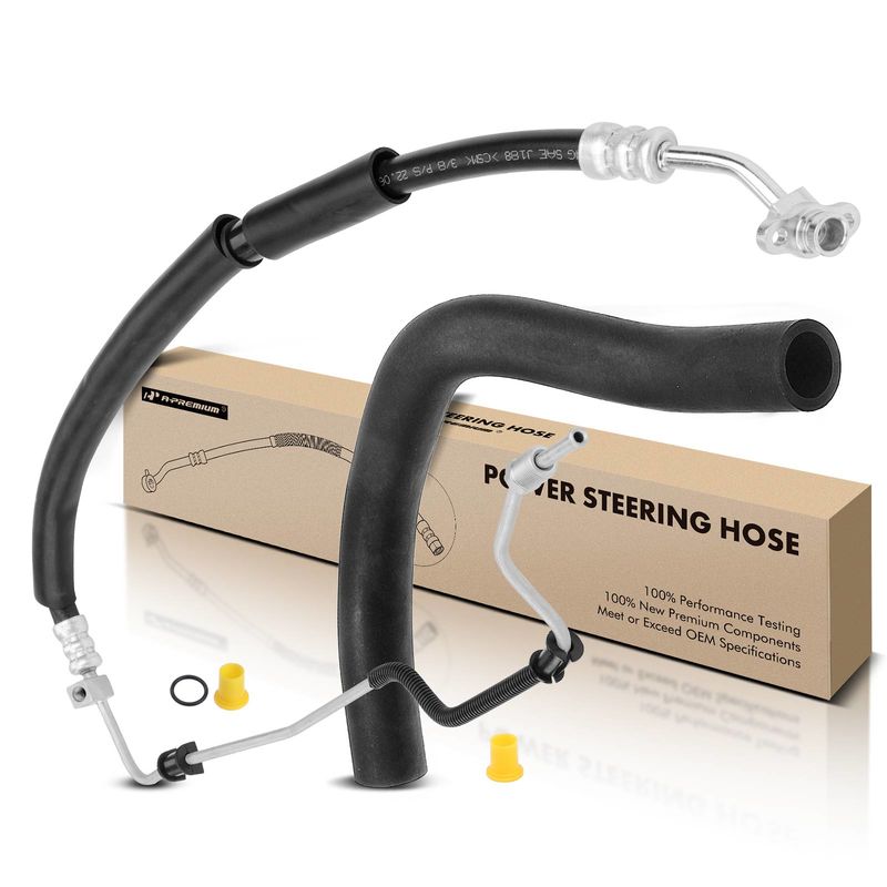 2x Power Steering Pressure & Reservoir Line Hose Assembly for Honda Accord 09-12