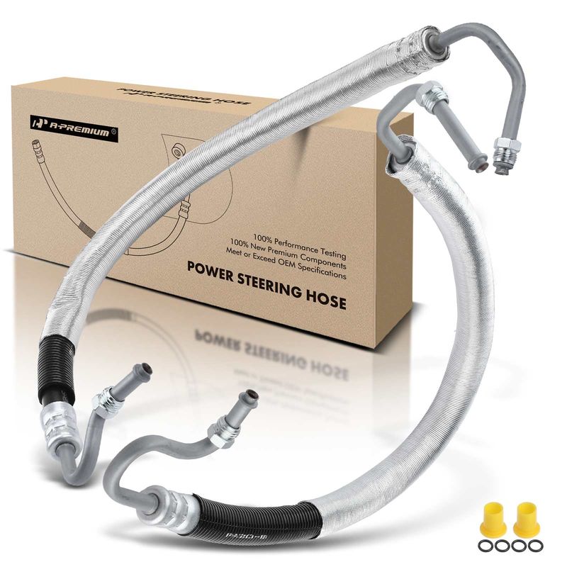 2x Power Steering Pressure Line Hose Assembly for Buick LaCrosse 2010-2016 XTS