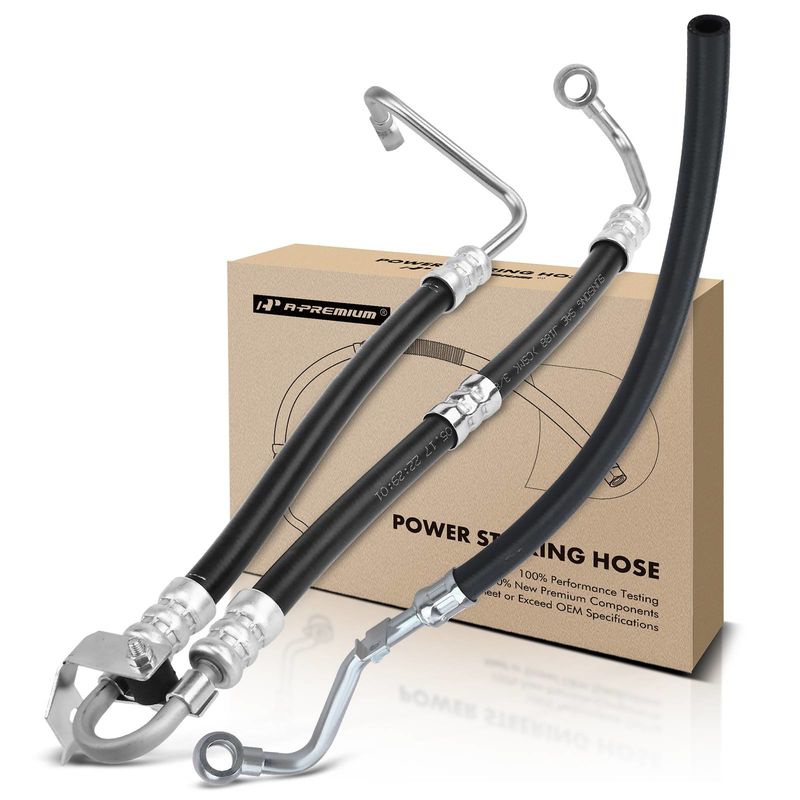 2x Power Steering Pressure & Return Line Hose Assembly for BMW Z3 2001-2002 3.2L
