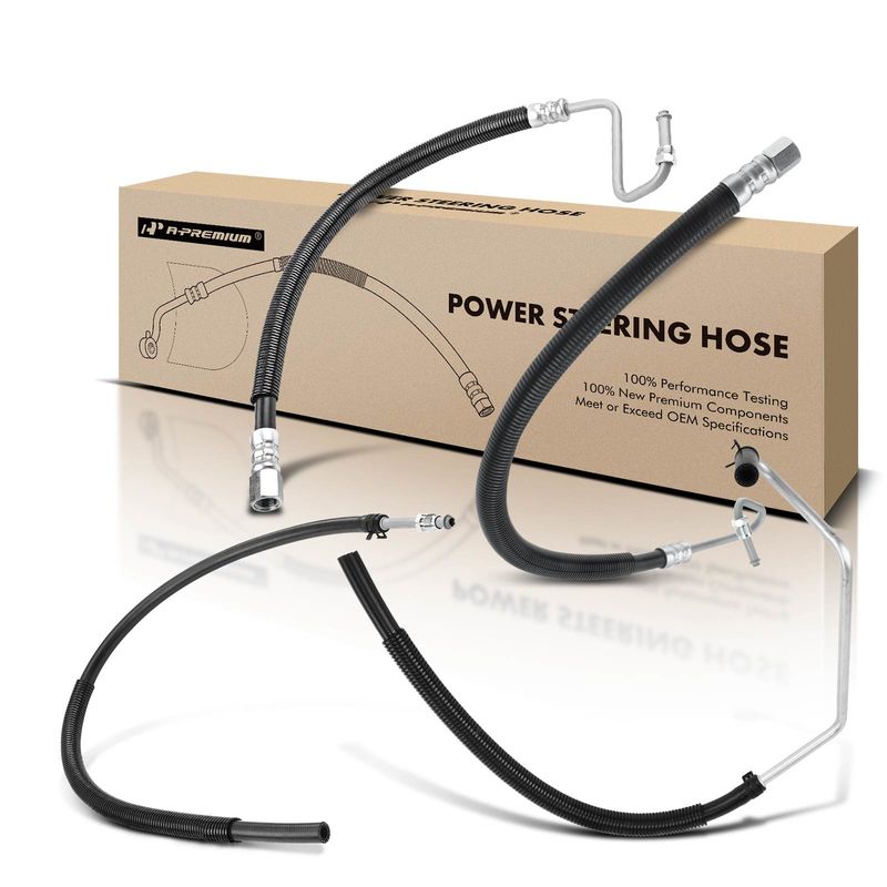4x Power Steering Pressure & Return Line Hose Assembly for Dodge Ram 2500 98-02