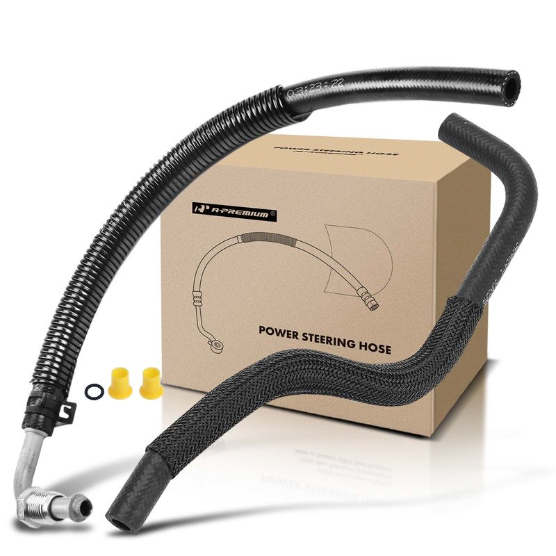 2x Power Steering Return Line Hose Assembly for Jeep Grand Cherokee 2001-2004
