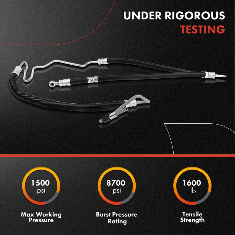 Power Steering Pressure Line Hose Assembly for BMW 535i E60 2008-2009 L6 3.0L