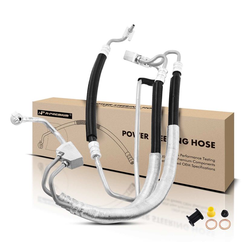 Lower & Upper Power Steering Pressure Line Hose Assembly for Buick LaCrosse 10-16