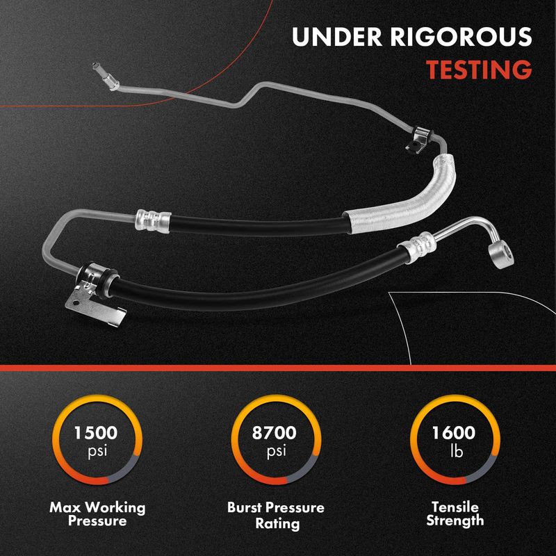 Power Steering Pressure Line Hose Assembly for Hyundai Santa Fe 10-12 V6 3.5L