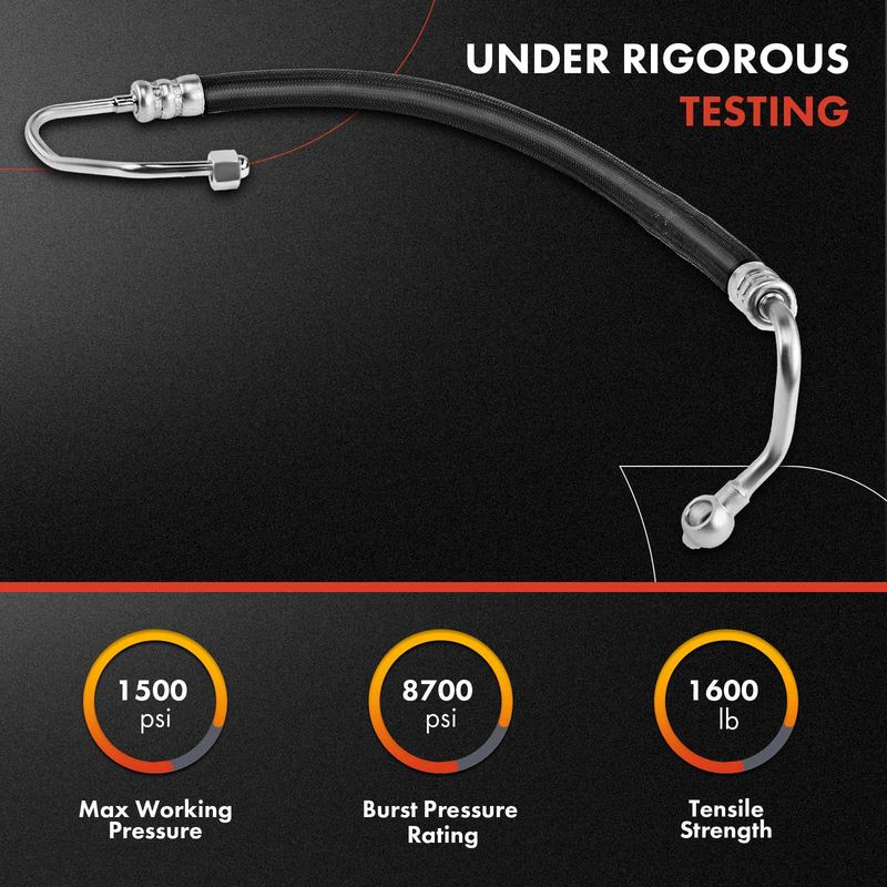 Power Steering Pressure Line Hose Assembly for BMW 550i E60 650i E63 E64 4.8L
