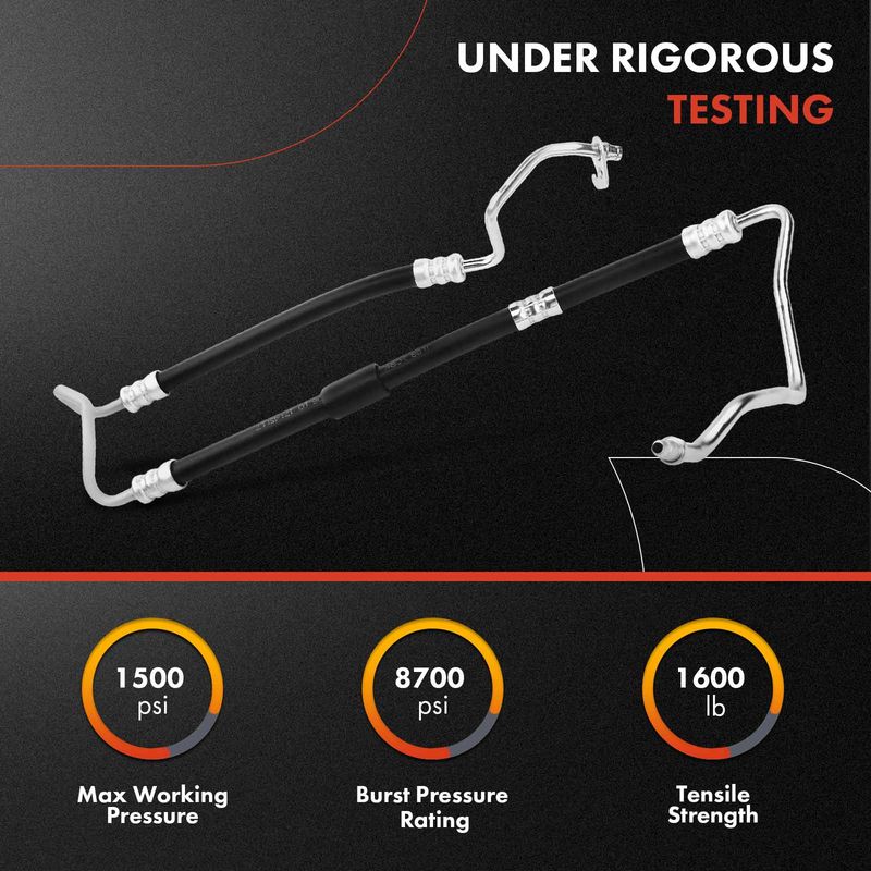Power Steering Pressure Line Hose Assembly for Cadillac CTS 2009-2015 6.2L OHV