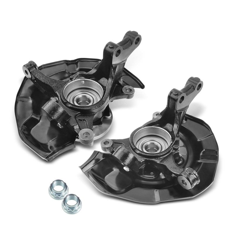 2x Front Steering Knuckle Assembly for Toyota Sienna 2004-2010 V6 3.3L 3.5L