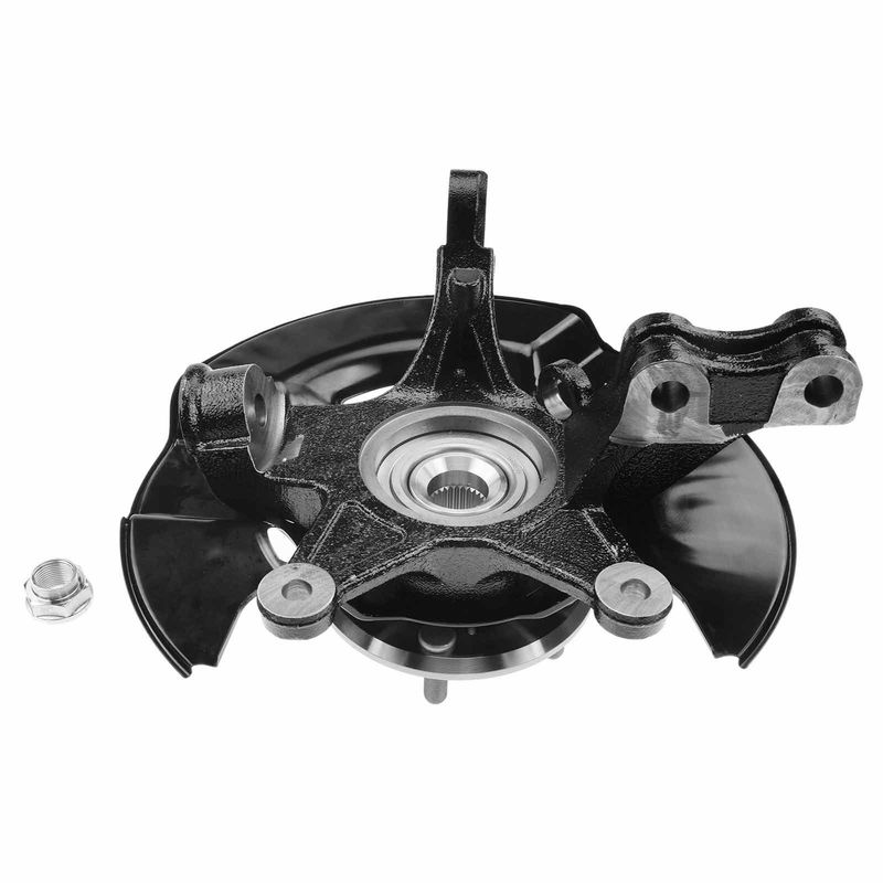 Front Driver Steering Knuckle & Wheel Hub Bearing Assembly for Honda Pilot 03-04