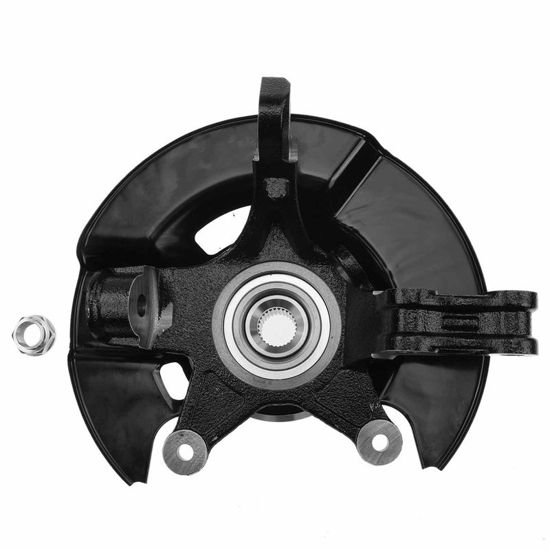 Front Driver Steering Knuckle & Wheel Hub Bearing Assembly for Honda Pilot 03-04