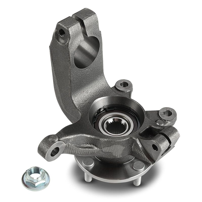 Front Driver Steering Knuckle & Wheel Hub Bearing Assembly for Ford Focus 06-11