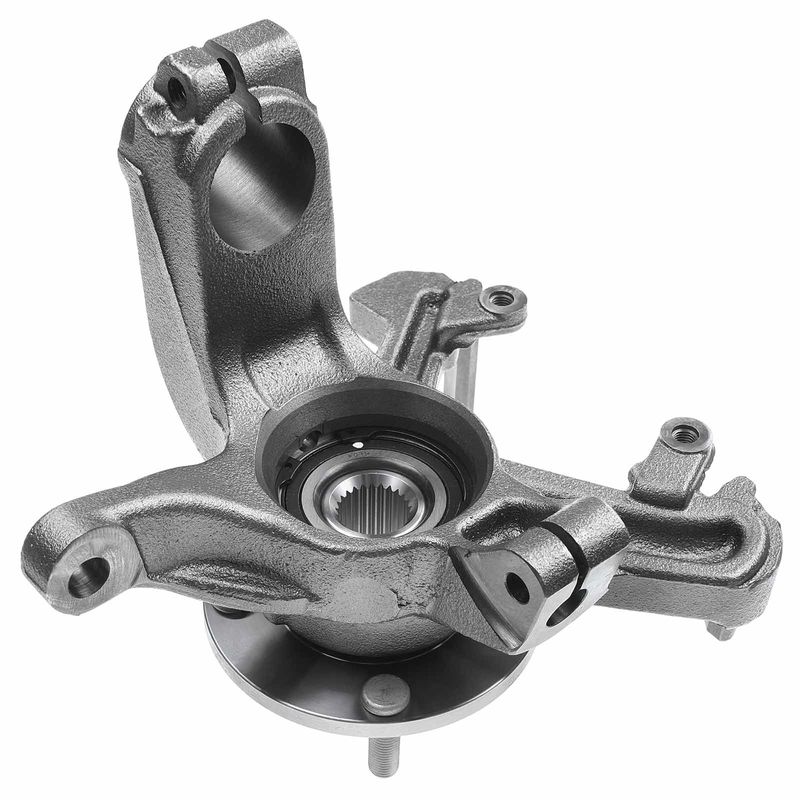 Front Driver Steering Knuckle & Wheel Hub Bearing Assembly for Ford Focus 00-04