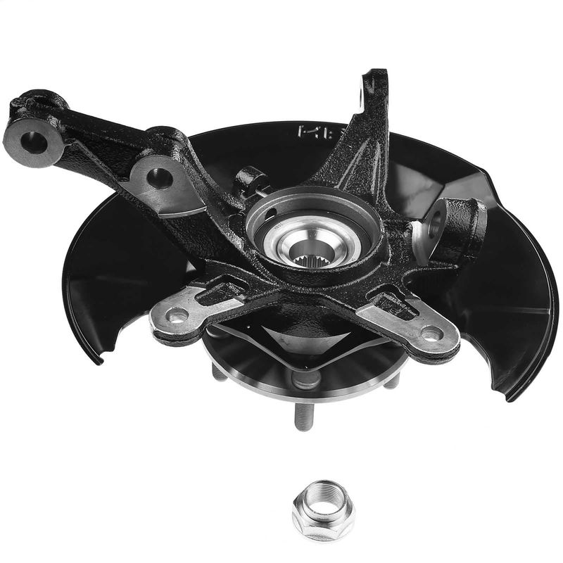 2x Front Steering Knuckle & Wheel Hub Bearing Assembly for Honda Civic 06-11