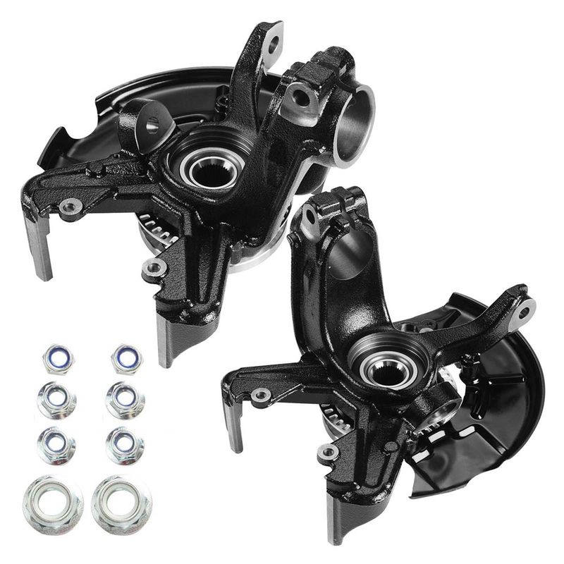 2x Front Steering Knuckle & Wheel Hub Bearing Assembly for VW Beetle Golf Jetta