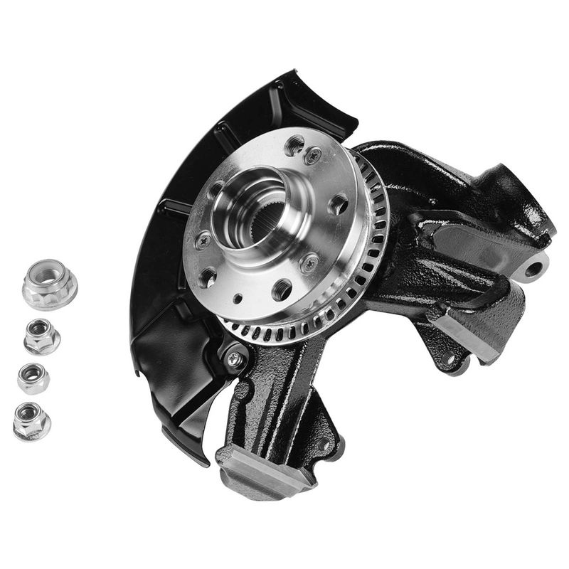 2x Front Steering Knuckle & Wheel Hub Bearing Assembly for VW Beetle Golf Jetta
