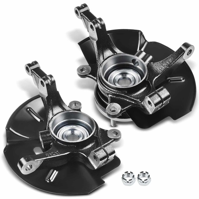 2x Front Steering Knuckle Assembly for Hyundai Tucson 10-13 Kia Sportage 10