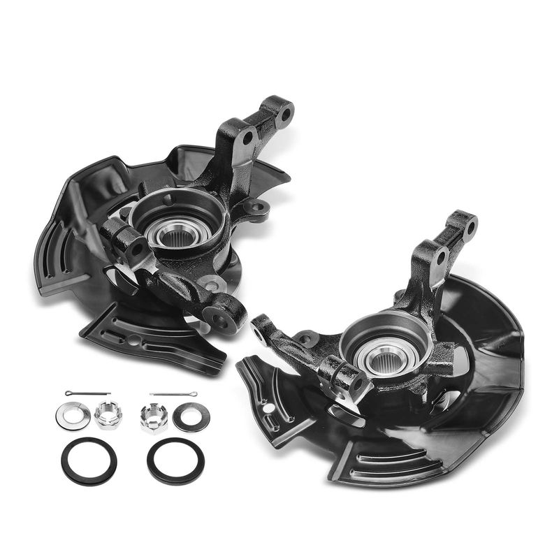 2x Front Steering Knuckle Assembly for Hyundai Sonata 11-13 without Sport Susp.