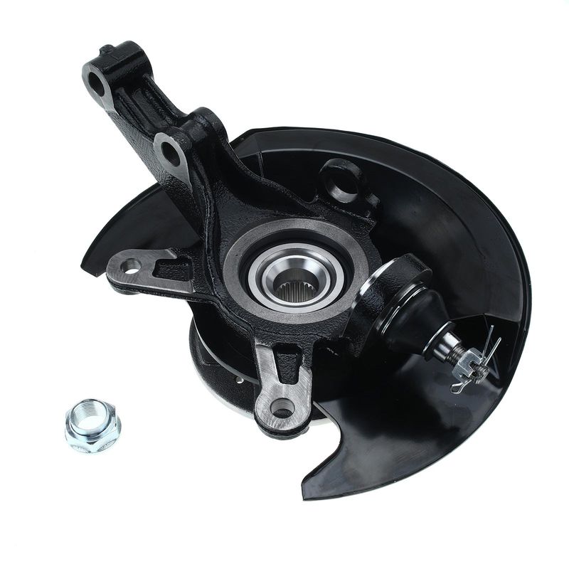 Front Driver Steering Knuckle & Wheel Hub Bearing Assembly for Honda Civic 03-05